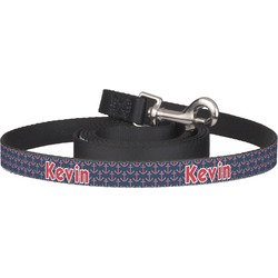 Nautical Anchors & Stripes Dog Leash (Personalized)