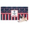 Nautical Anchors & Stripes Dog Towel (Personalized)