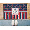 Nautical Anchors & Stripes Door Mat - LIFESTYLE (Med)