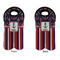 Nautical Anchors & Stripes Double Wine Tote - APPROVAL (new)