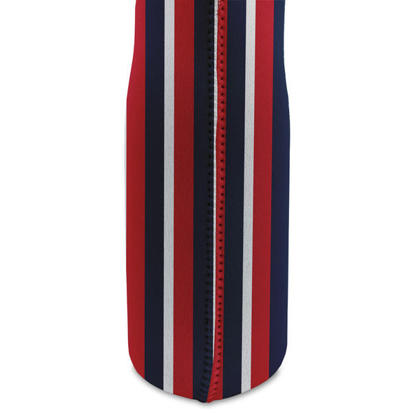 Nautical Anchors & Stripes Double Wine Tote - DETAIL 2 (new)