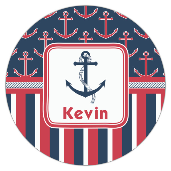 Nautical Anchors & Stripes Drink Topper - Medium - Single