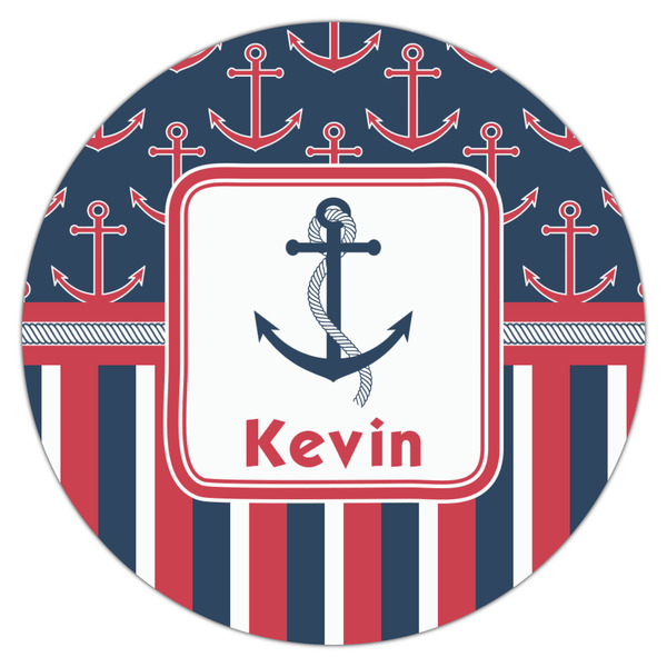 Nautical Anchors & Stripes Drink Topper - XSmall - Single