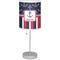 Nautical Anchors & Stripes Drum Lampshade with base included
