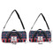 Nautical Anchors & Stripes Duffle Bag Small and Large