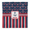 Nautical Anchors & Stripes Duvet Cover - Queen - Front