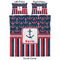 Nautical Anchors & Stripes Duvet Cover Set - Queen - Approval