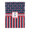 Nautical Anchors & Stripes Duvet Cover - Twin - Front