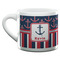 Nautical Anchors & Stripes Espresso Cup - 6oz (Double Shot) (MAIN)