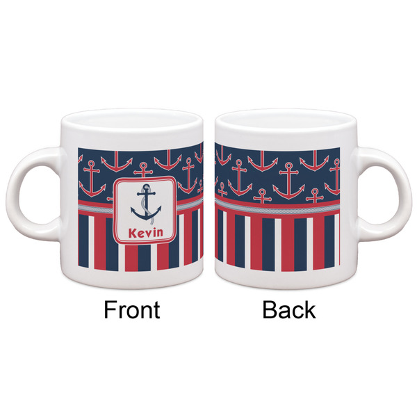 Nautical Anchors & Stripes Espresso Cup - Apvl