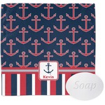Nautical Anchors & Stripes Washcloth (Personalized)