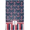 Nautical Anchors & Stripes Finger Tip Towel - Full View