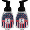 Nautical Anchors & Stripes Foam Soap Bottle (Front & Back)