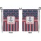 Nautical Anchors & Stripes Garden Flag - Double Sided Front and Back