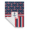 Nautical Anchors & Stripes Garden Flags - Large - Single Sided - FRONT FOLDED