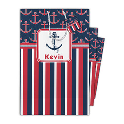 Nautical Anchors & Stripes Gift Bag (Personalized)
