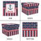 Nautical Anchors & Stripes Gift Boxes with Lid - Canvas Wrapped - Small - Approval