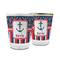 Nautical Anchors & Stripes Glass Shot Glass - 1.5 oz (Personalized)