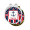 Nautical Anchors & Stripes Golf Ball Marker Hat Clip - PARENT/MAIN