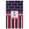 Nautical Anchors & Stripes Golf Towel - Front (Large)