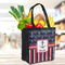 Nautical Anchors & Stripes Grocery Bag - LIFESTYLE