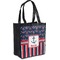 Nautical Anchors & Stripes Grocery Bag (Personalized)