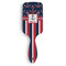 Nautical Anchors & Stripes Hair Brush - Front View