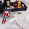 Nautical Anchors & Stripes Hair Brush - With Hand Mirror
