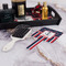 Nautical Anchors & Stripes Hand Mirror - With Hair Brush