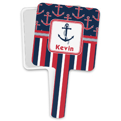 Nautical Anchors & Stripes Hand Mirror (Personalized)