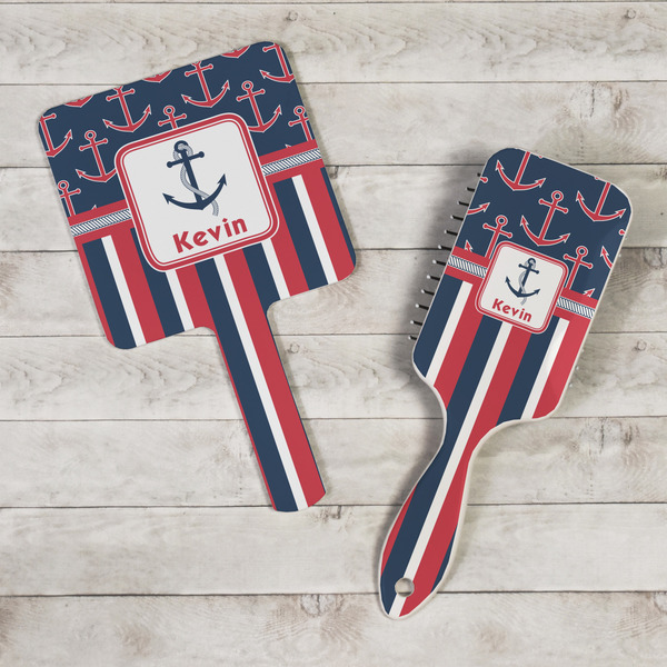 Nautical Anchors & Stripes Hand Mirrors - In Context