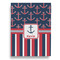 Nautical Anchors & Stripes House Flags - Double Sided - BACK