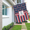 Nautical Anchors & Stripes House Flags - Double Sided - LIFESTYLE
