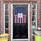 Nautical Anchors & Stripes House Flags - Double Sided - (Over the door) LIFESTYLE