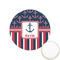 Nautical Anchors & Stripes Printed Cookie Topper - 1.25" (Personalized)