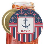 Nautical Anchors & Stripes Jar Opener (Personalized)