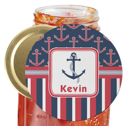 Nautical Anchors & Stripes Jar Opener (Personalized)