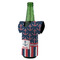 Nautical Anchors & Stripes Jersey Bottle Cooler - ANGLE (on bottle)