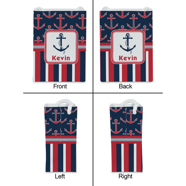 Nautical Anchors & Stripes Jewelry Gift Bag - Gloss - Approval