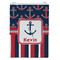 Nautical Anchors & Stripes Jewelry Gift Bag - Gloss - Front