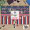 Nautical Anchors & Stripes Jigsaw Puzzle 1014 Piece - In Context