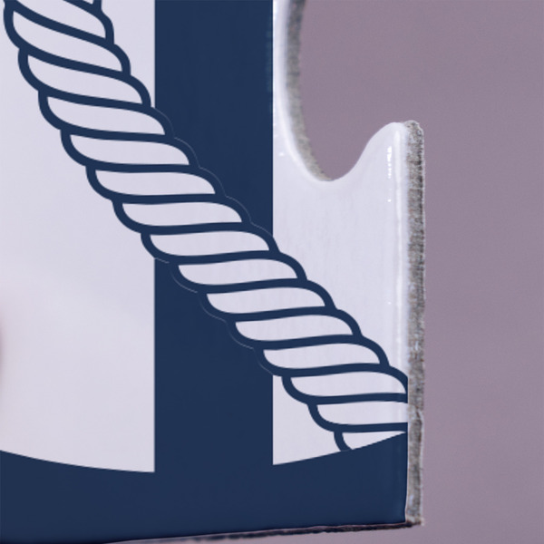 Nautical Anchors & Stripes Jigsaw Puzzle 30 Piece  - Close Up