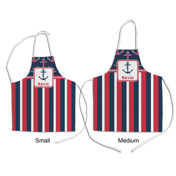 Nautical Anchors & Stripes Kid's Aprons - Comparison