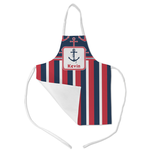 Nautical Anchors & Stripes Kid's Aprons - Medium - Main (med/lrg)