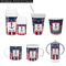 Nautical Anchors & Stripes Kid's Drinkware - Customized & Personalized