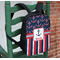 Nautical Anchors & Stripes Kids Backpack - In Context