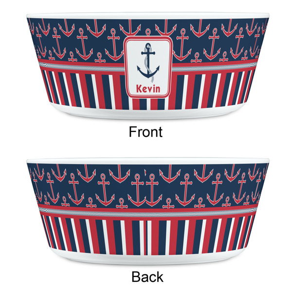 Nautical Anchors & Stripes Kids Bowls - APPROVAL