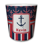 Nautical Anchors & Stripes Plastic Tumbler 6oz (Personalized)