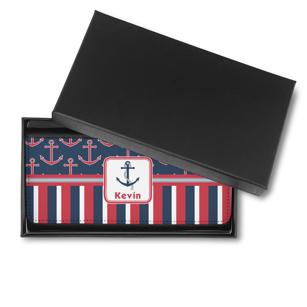 Nautical Anchors & Stripes Ladies Wallet - in box