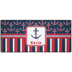 Nautical Anchors & Stripes Gaming Mouse Pad (Personalized)